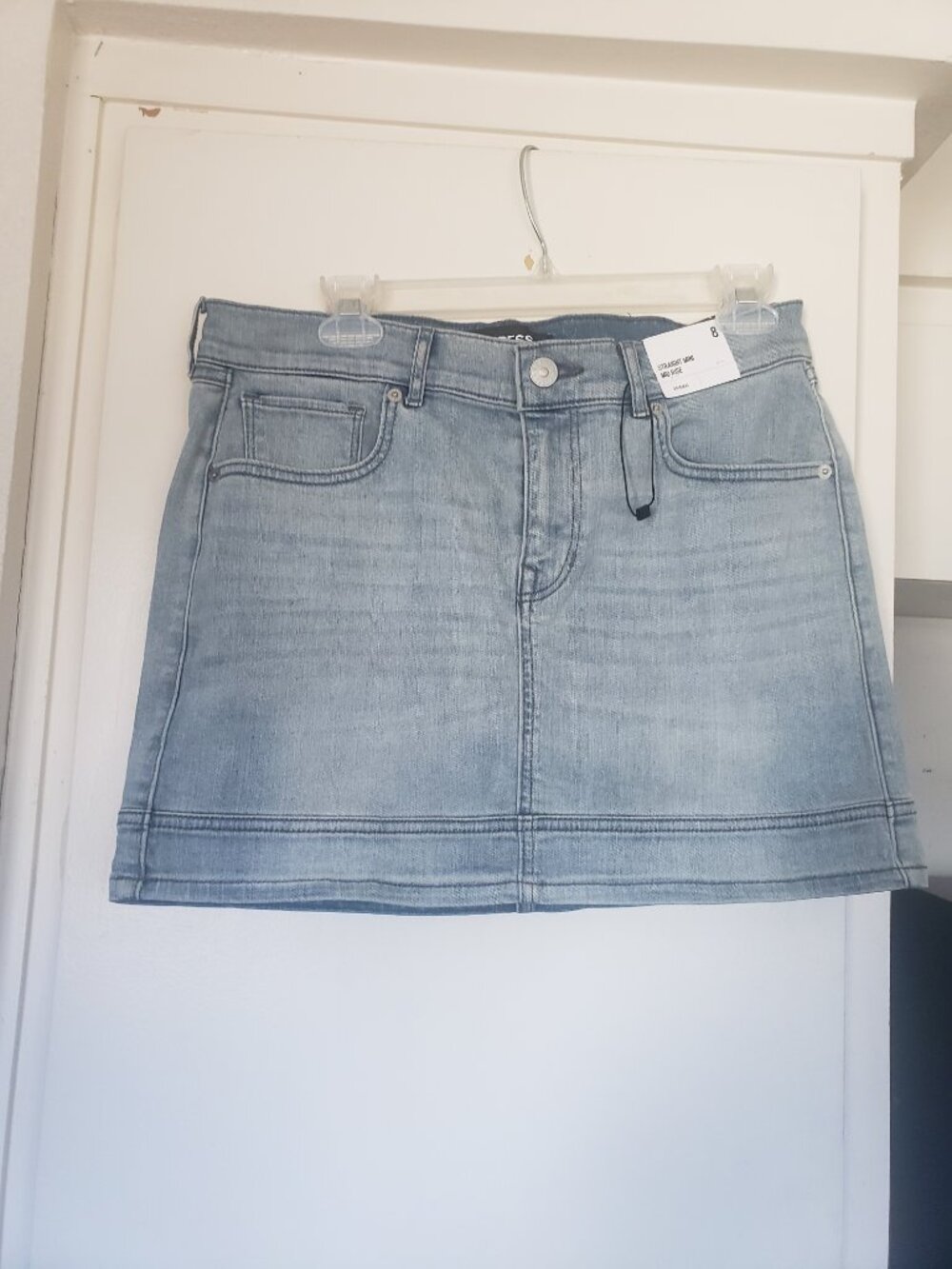 Mid Rise express Denim Mini Skirt Size 8
